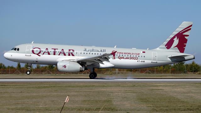 A7-AHB:Airbus A320-200:Qatar Airways